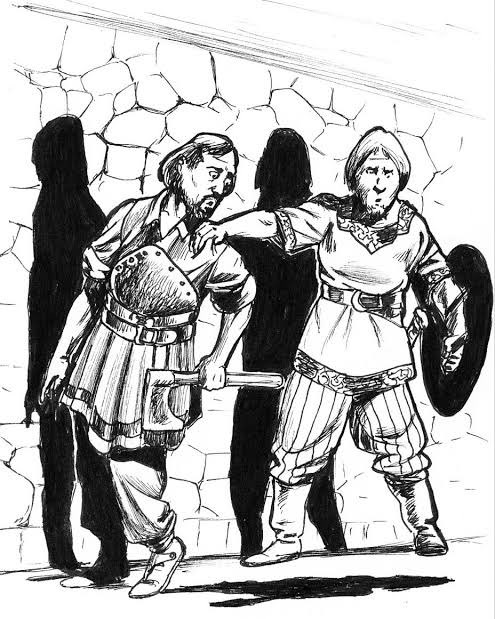 YoDanno's tweet photo. Jim Holloway’s art is almost always a perfect snapshot in time of a D&amp;D adventure.

I love this scene…what do you think happens next? https://t.co/1FPEOFYEur