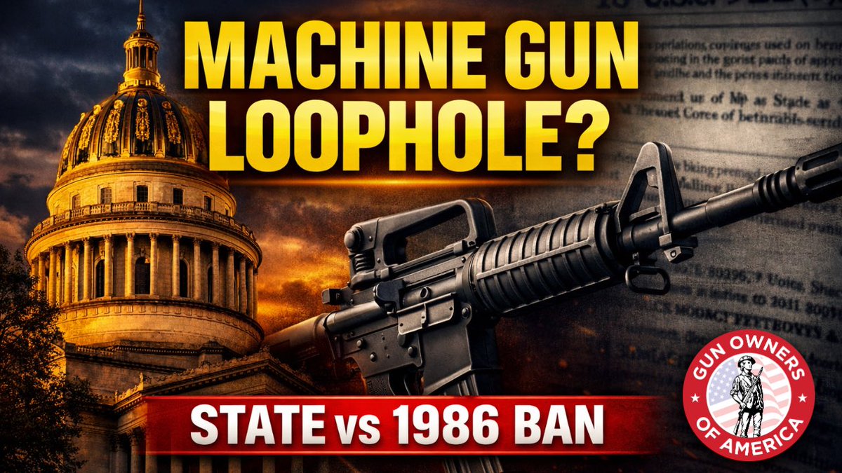 BREAKING: Machine Guns Returning to Civilians? 1986 Machine Gun Ban COLLAPSING?
youtu.be/MAn4xxewB0Y