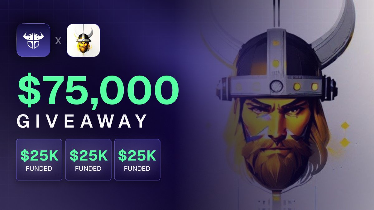 On achievement of crossing 100k$+ payout in less than 45 days of launch, ATS team decided to sponsor giveaway of 3× $25k accounts to our community

Don't know what to keep as criteria to be eligible in it so just join using the link : app.atsfunded.com/rc/vikings

And comment your