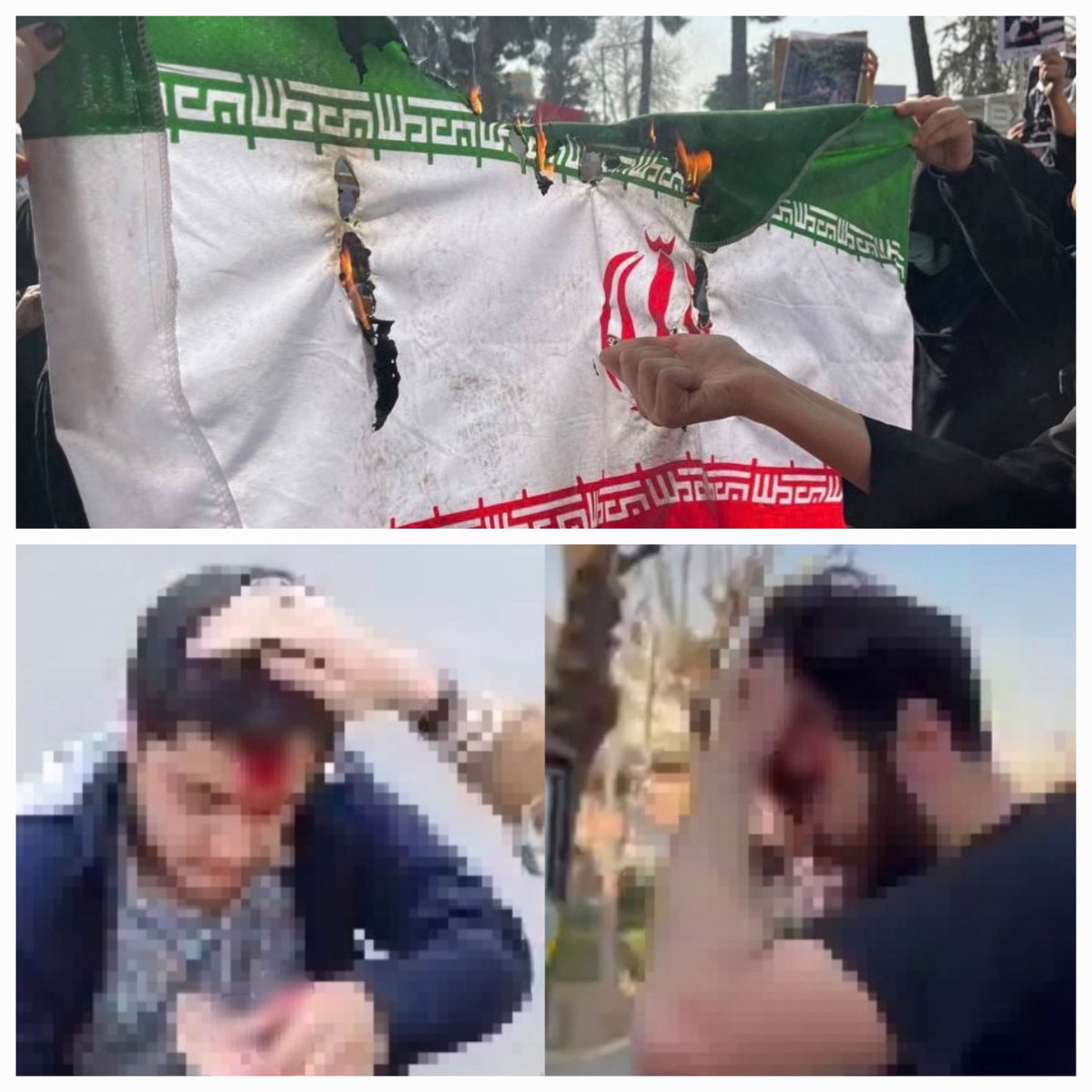 اتفاقات اخیر از جمله با سنگ و چاقو مجروح کردن و آتش زدن پرچم به خوبی ماهیت #وحوش_پهلوی رو در مقایسه با انقلابیون سال ۵۷ نشون داد..
#نسل_ساواک
