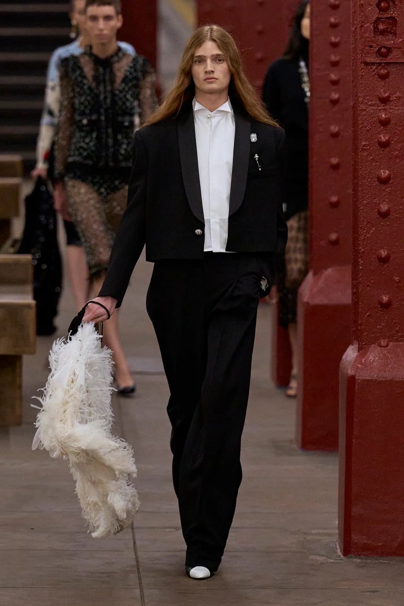 Tilda Swinton wearing Chanel Pre-Fall 26 at the BAFTA Film Awards in London
