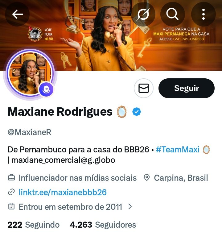 Oh minha gente, ajuda 'nois' a passar o número de seguidores dessa pessoa aqui 👇🏼🙃

Juro que somos mais legais 🫶🏼

#BBB26