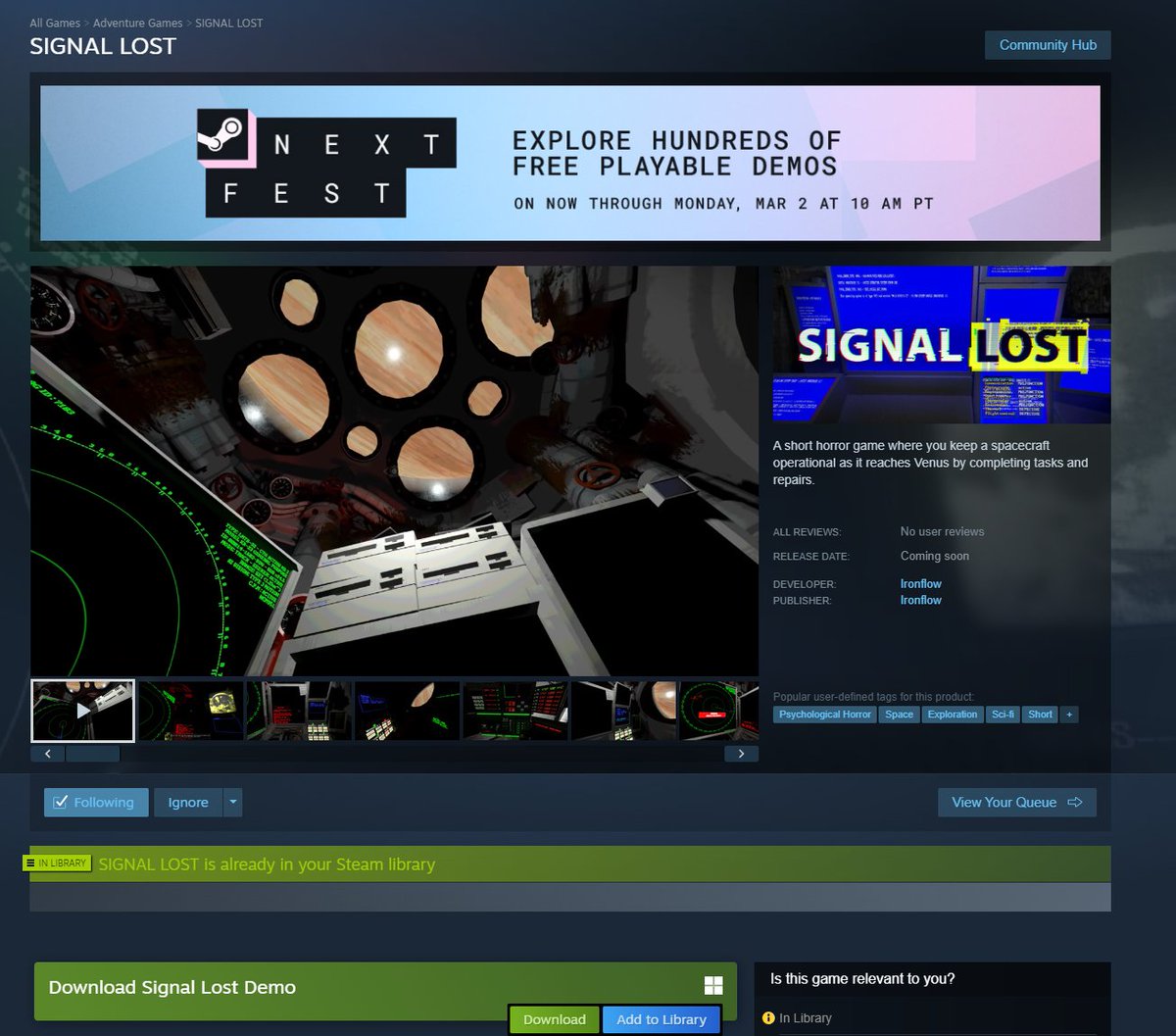 Dimitris - Signal Lost Demo Released! tweet media