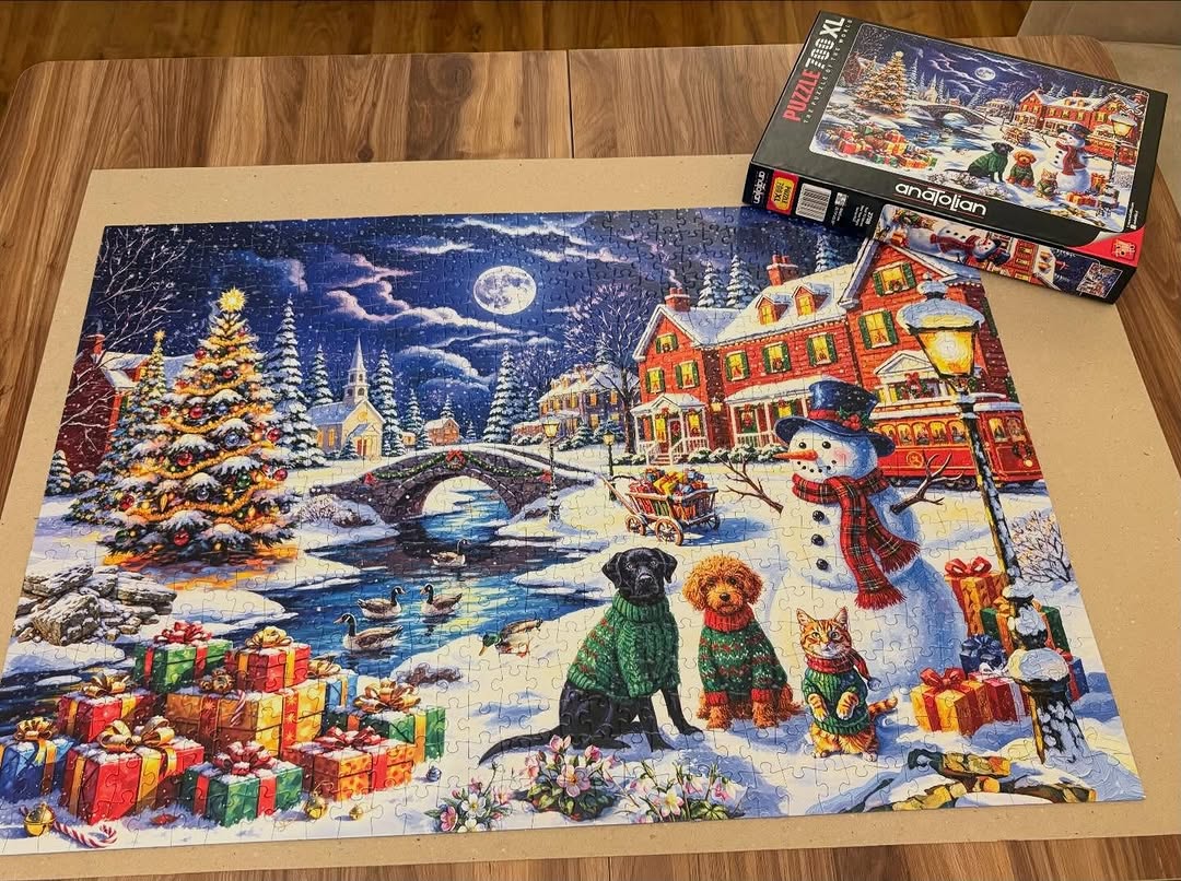 post from @puzzleworlld #anatolianpuzzle
•
Anatolia puzzle
Yeni yıl Gecesi .
Serhat. Filiz yapımı
🧩🧩🎄🎄
<a href="/AnatolianPuzzle/">Anatolian Puzzle</a> 
#anatolianpuzzleus
#anatolian #jigsawpuzzle #rompecabezas