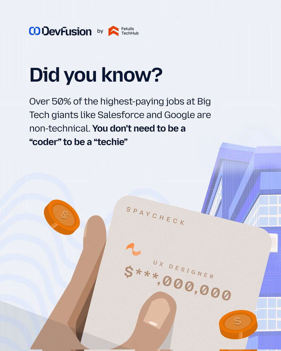 Devfusionfethub's tweet photo. Did you know?! π―
Now you know! π€β‘
#devfusionbyfetuils #devfusion #techeventsinilorin https://t.co/1rrBMLZk4X