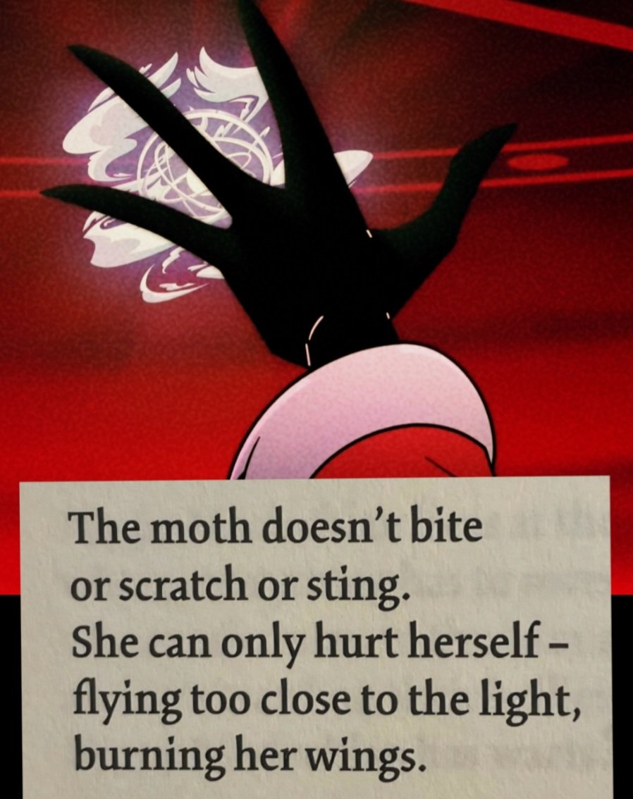 moth_static's tweet photo. • "The Moth loves the electric light" •

... burning her wings

#hazbinhotel #staticmoth #voxval
#hazbinhotelvalentino https://t.co/6jrxjI8RI6