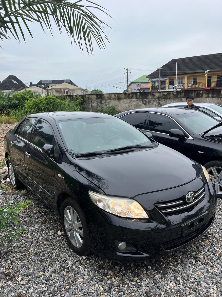 justbeurselfboi's tweet photo. Toyota Corolla (Black) 2009 🇰🇷Spec 
✅️Accident Free,January 2026 Entry,Leather Interior 
✅️Duty-fully Paid,Sound Untouched Engine
✅️Factory fitted Ac,Smooth Automatic Transmission,Low Milage,Untouched Milage

Price:10.5m[slightly negotiable]
Location:Lagos

#kingauto https://t.co/Mkn5JQQQec