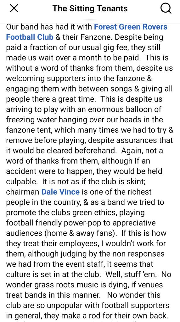 43 players on the books or something like that. Yet can't pay the local band who perform in the fanzone???
