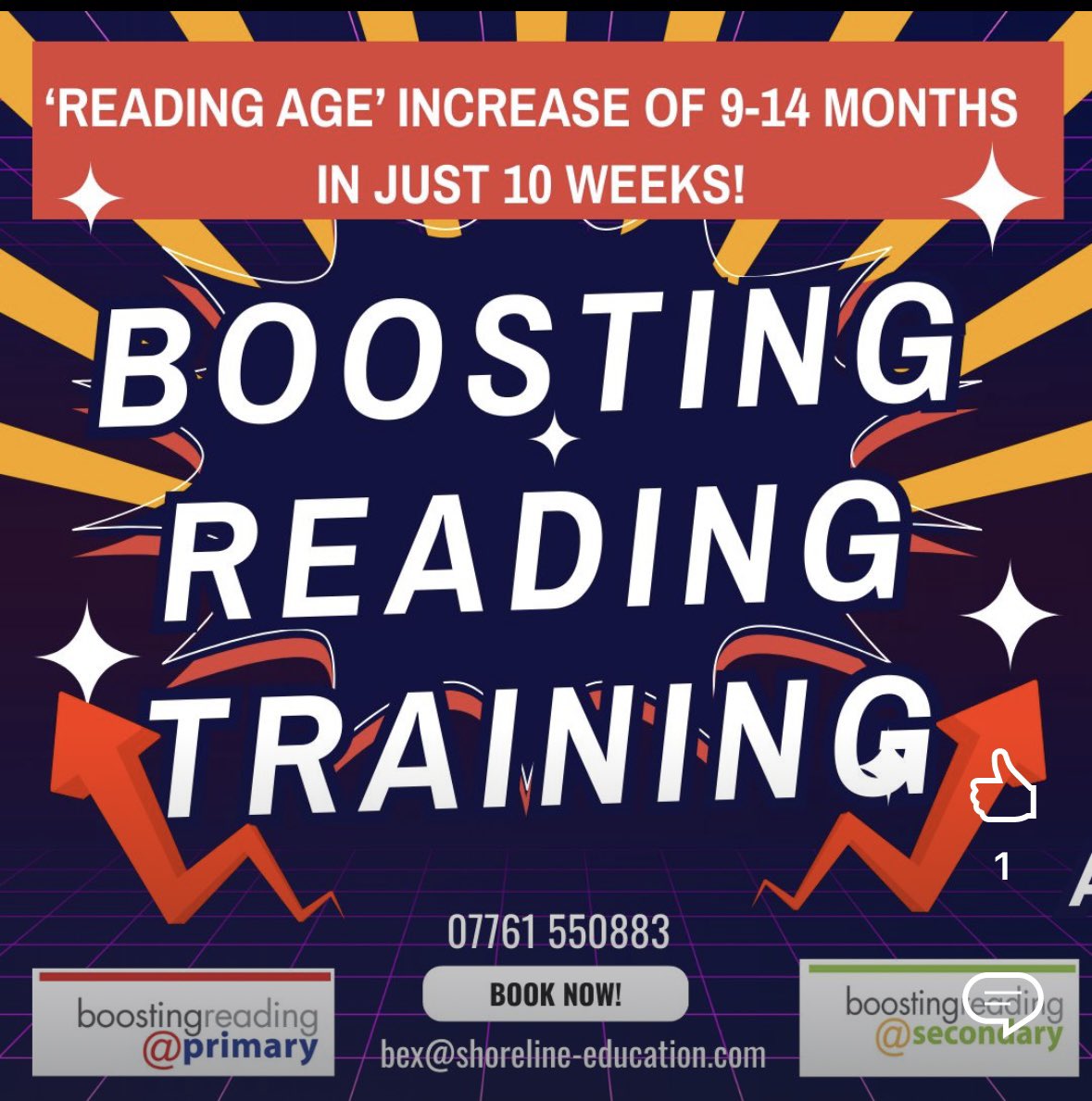 BexShore's tweet photo. Are you looking for a way to boost reading outcomes and open the door to 'Reading for Pleasure'? Contact me about 'Boosting Reading' training. #GoAllIn #NationalYearofReading bex@shoreline-education.com https://t.co/2T8nzX9T60