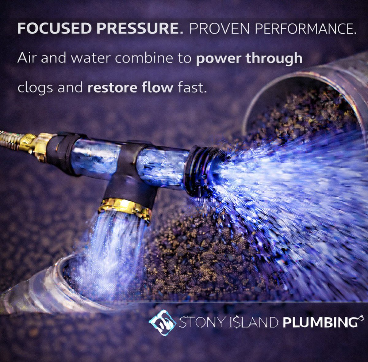 Focused pressure. Proven performance. Engineered air and water power that clears clogs fast and restores flow with confidence.

#StonyIslandPlumbing #FocusedPressure #AirAndWater #DrainPower #ClogRemoval #PlumbingTools #RestoreFlowFast #BuiltForPerformance