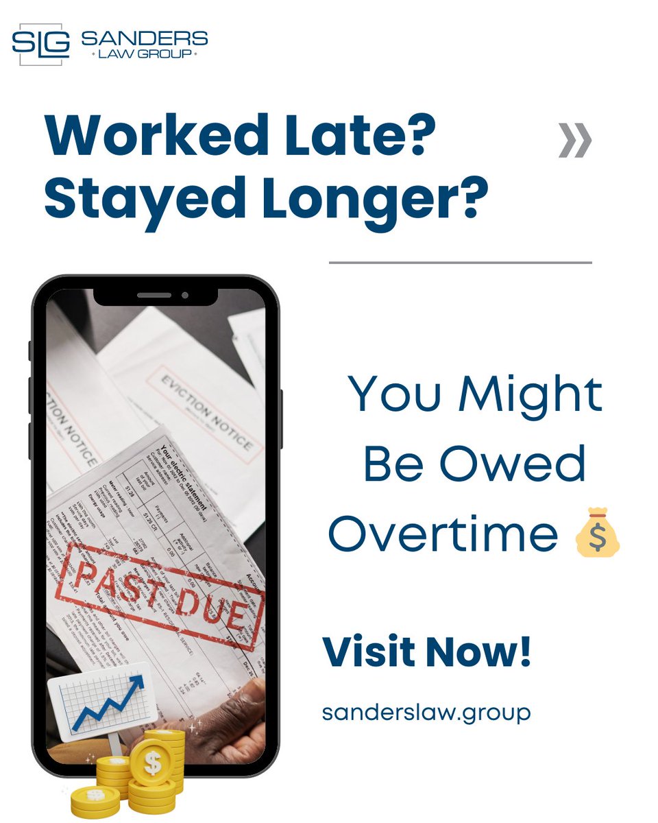 SLG__lawfirm's tweet photo. Staying back after hours.
Answering emails at night.
Working weekends without extra pay.

New York law protects workers like you. Claim what you’ve earned.

📖 Read our blog – https://t.co/PFVUFWE3td

#UnpaidOvertime #NYWorkers #WageTheft #KnowYourRights #SandersLawGroup https://t.co/qYfi6uxAQf
