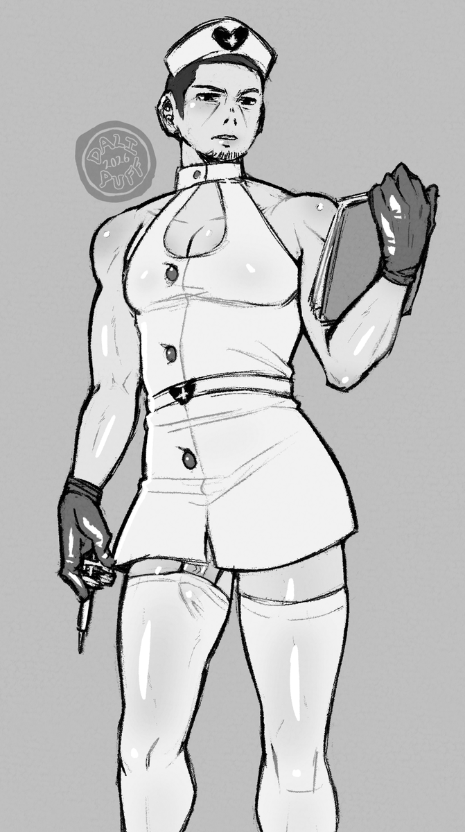 Nurse Tsukishima 😘 I think his uniform might be a little small...