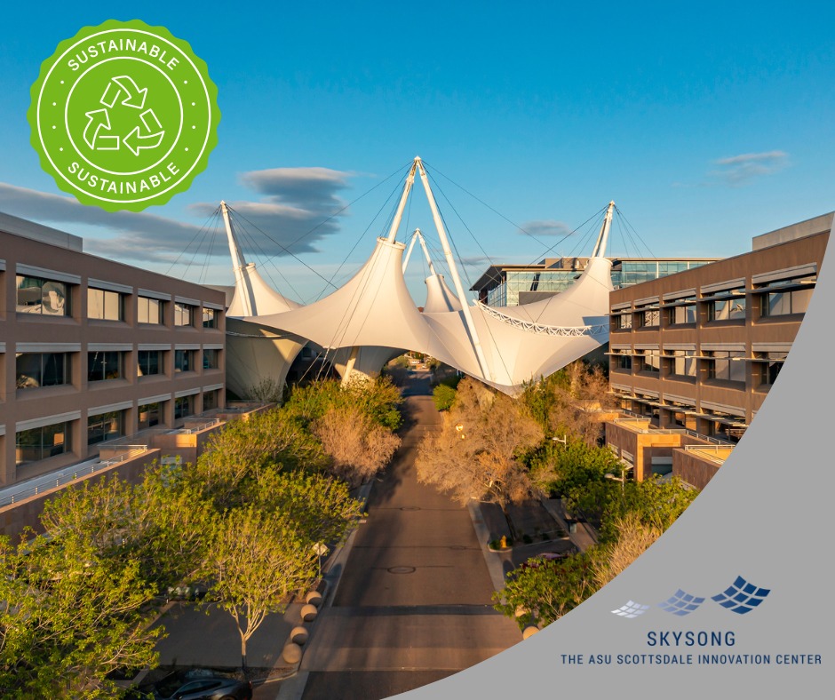 SkySong_Scotts's tweet image. SkySong prioritizes sustainability in its current building projects. Existing office buildings are LEED Certified with recognition from Valley Forward and Energy Star Certification.

bit.ly/3uQQN2j
#SustainabilityMatters #GreenBuilding#SkySong #EcoFriendlyDesign
