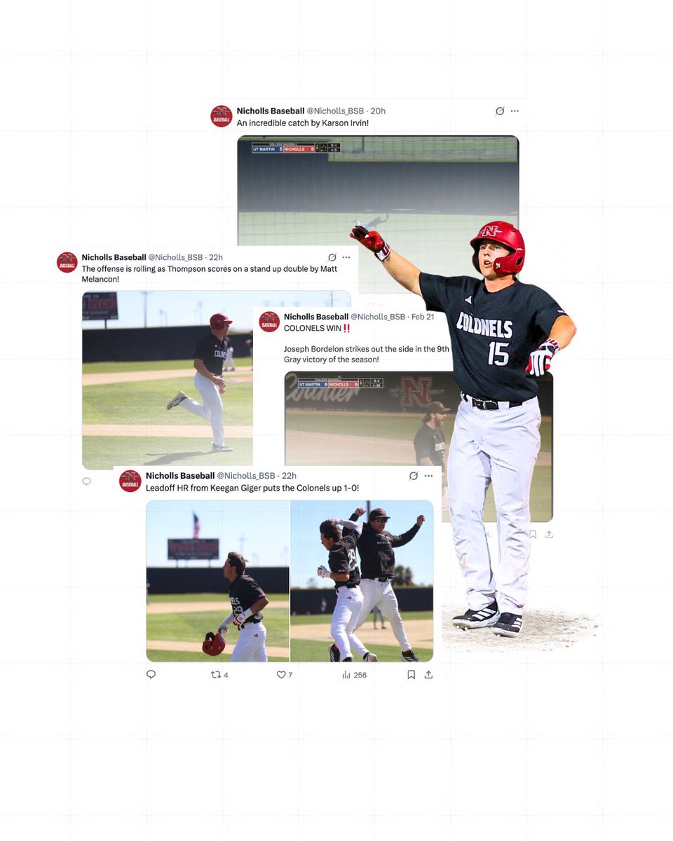 Nicholls Baseball tweet media