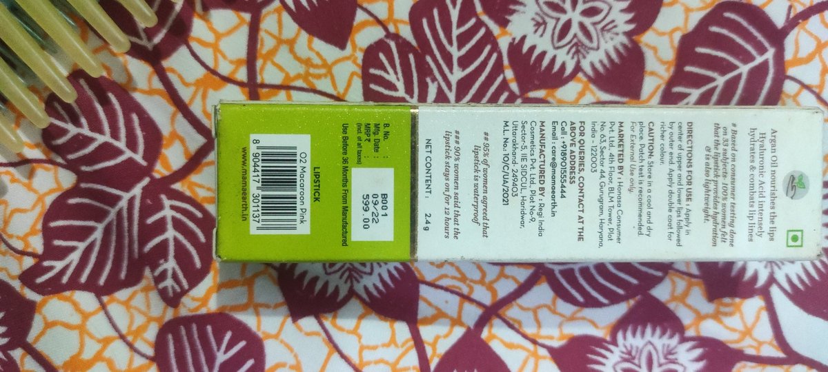 KumarDeshwan's tweet photo. @mamaearthindia 

I have ordered the lipstick in the sale period I have received all the 4 products of manufacturing date which is of January 2022, which is already expired, in app it's not allowing me to return the product delivery is not updated pathetic.. https://t.co/5wOtF6onpG
