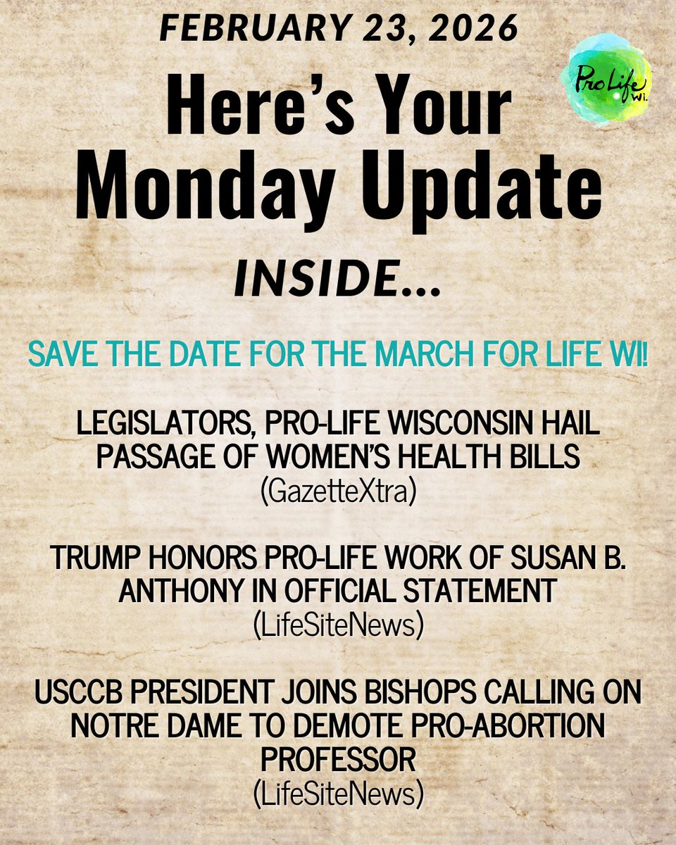 Pro-Life Wisconsin tweet media