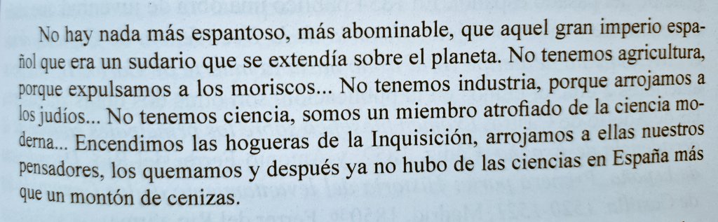 Torremarte1's tweet photo. "La Leyenda Negra es un invento", dicen algunos, "no hubo tal cosa".
Discurso de Emilio Castelar en las Cortes Constituyentes del año 1868: https://t.co/HpkW1lf2zq
