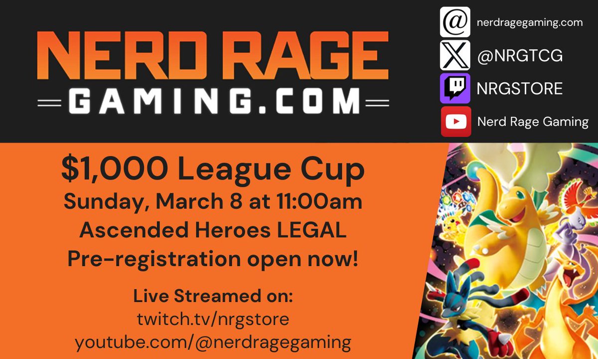 Nerd Rage Gaming Pokémon Team tweet media