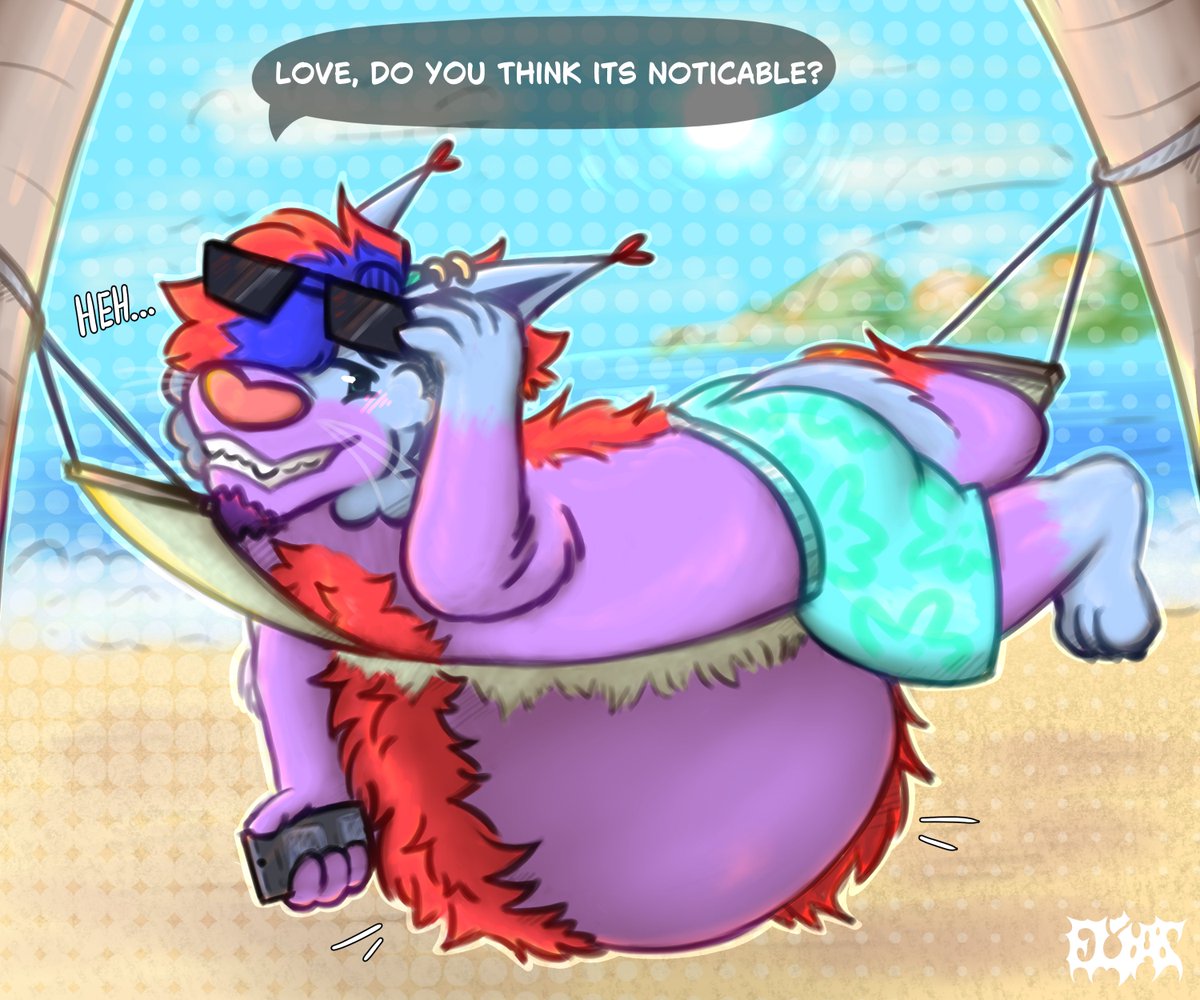 All Inclusive Vacation 

Jackie went ham on the buffet and free food~

#fatfur