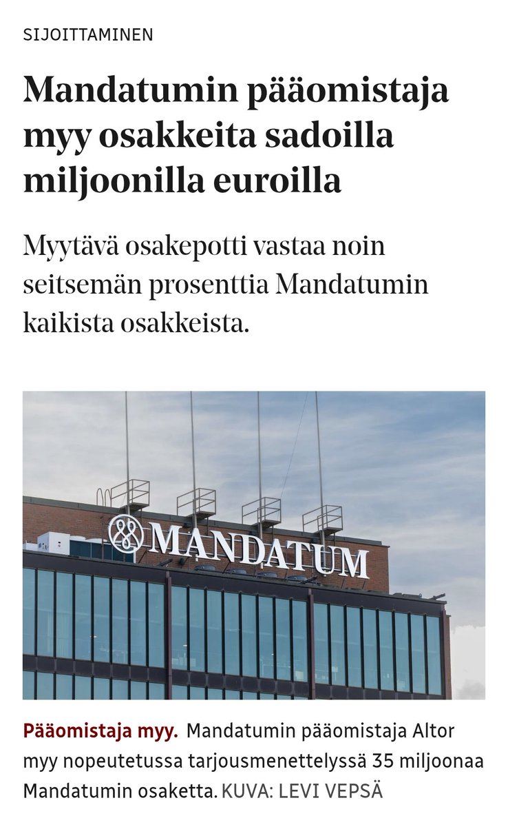 JariValtanen's tweet photo. Muutaman tunnin sisällä selvinnee, onko aihetta laittaa kädet alle huomenna 🤲🤔
📰 :https://t.co/Y9ksABvvV5
#Mandatum #sijoittaminen https://t.co/AjlZdEOUOP
