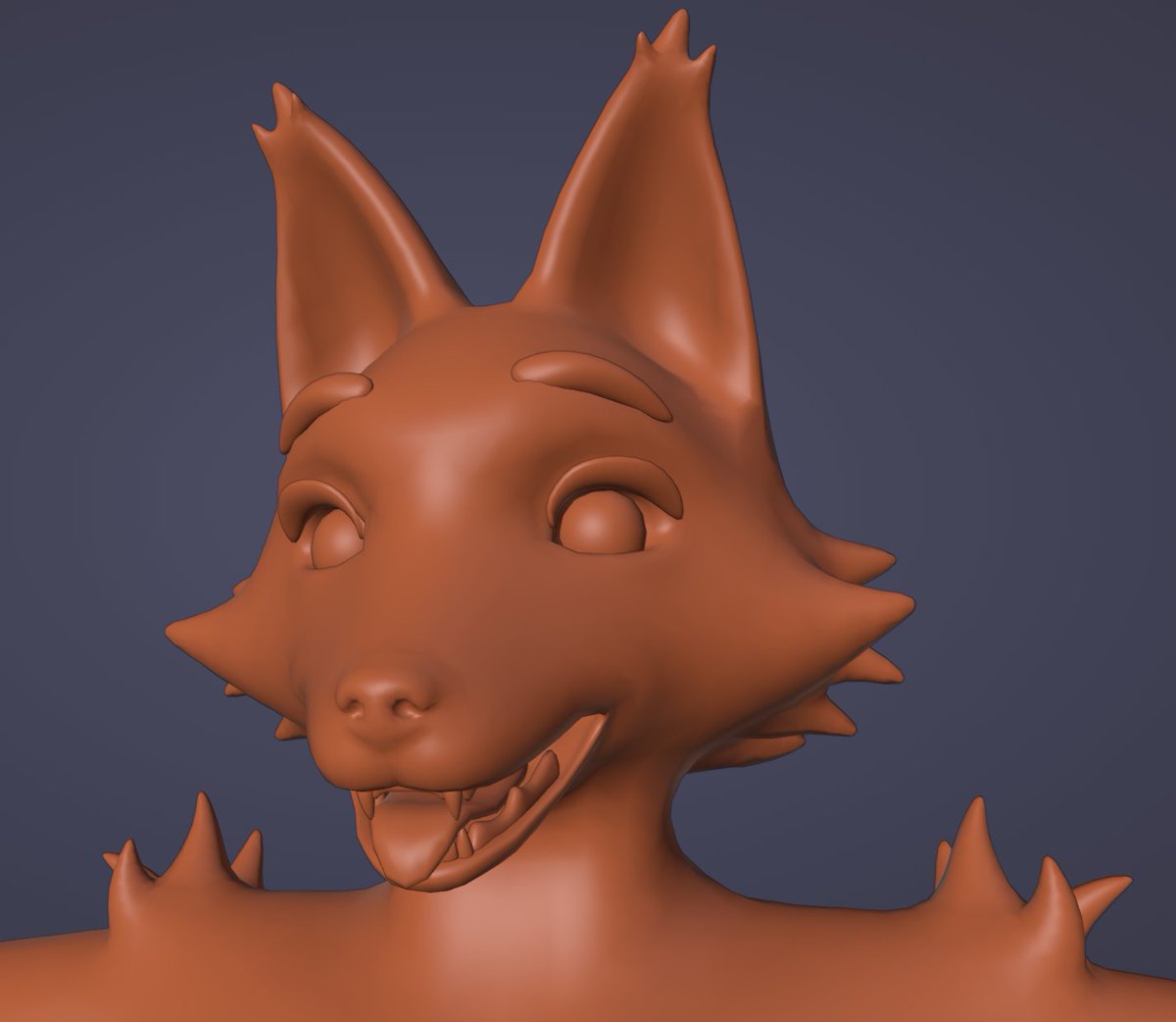 leo_vira's tweet photo. Fist sad but sili later
#furry #sculpt #fox #3D #3DModel #3dmodeling #blender #wip #Avatar #Vrchat #VRC #retopology
#retop #Commision #Shapekeys https://t.co/rPvtWZTvZI