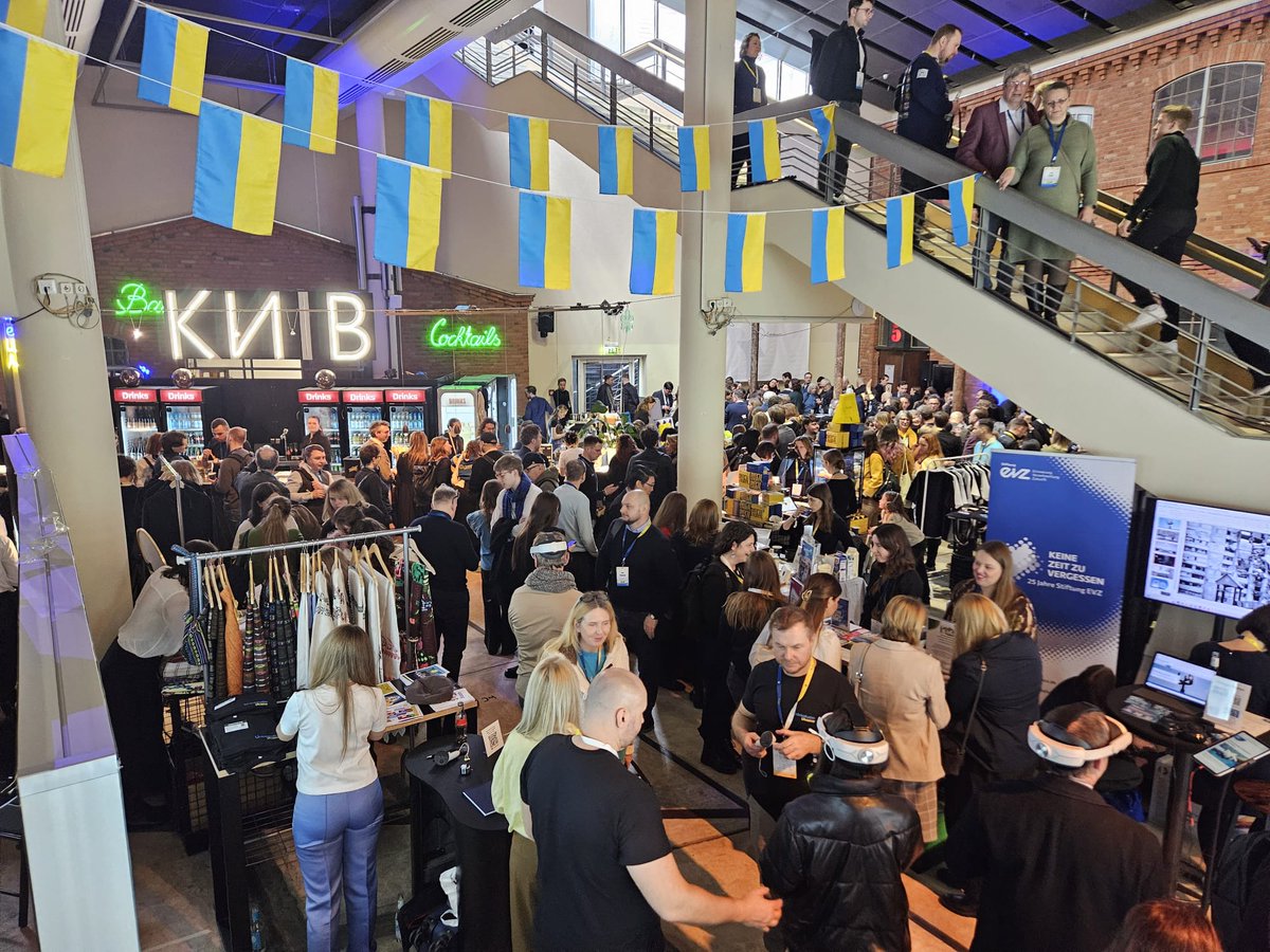 PLinDeutschland's tweet photo. We are grateful and honoured to have taken an active part in today’s #CafeKyiv in Berlin, on the eve of the anniversary of Russia’s full-scale invasion of Ukraine.

At this important moment, we stand firm in our united support for Ukraine.

#FreedomMustWin https://t.co/btK9HMFYGi