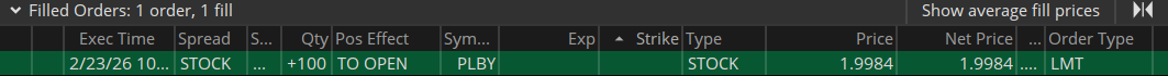 Cappuccin0El's tweet photo. Adding more $plby accumulating https://t.co/y70sRIOcue