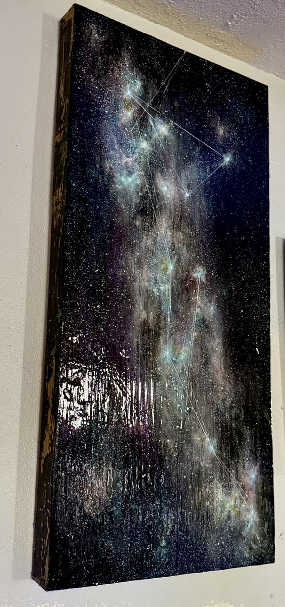 “Unknown” 12x24 #art #painting #artwork #artist #space #outerspace #astronomy #stars #constellations #kelliethomaswalker #spaceart #starart #artgallery #longbeach #losangeles