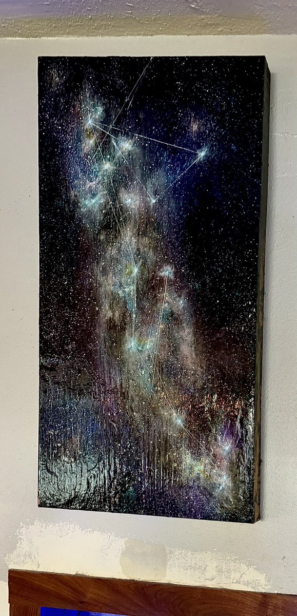 KellieThomasWal's tweet photo. “Unknown” 12x24 #art #painting #artwork #artist #space #outerspace #astronomy #stars #constellations #kelliethomaswalker #spaceart #starart #artgallery #longbeach #losangeles https://t.co/KKTvIeWqla