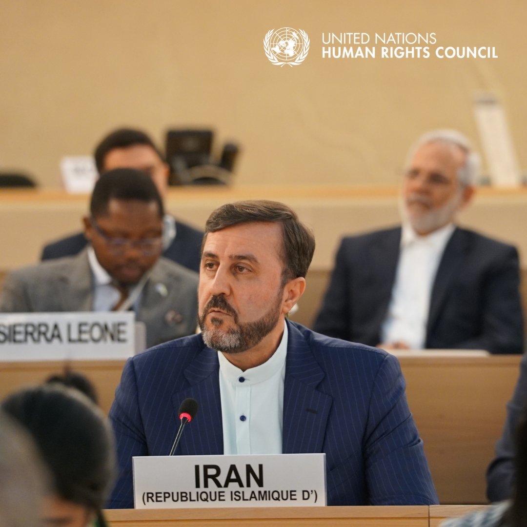 Kazem Gharibabadi نے United Nations Human Rights Council میں خطاب کرتے ہوئے خبردار کیا کہ ممکنہ جنگ پورے خطے کو متاثر کرے گی۔

انہوں نے کہا کہ ایران کے دشمن بدامنی پھیلا کر نئی فوجی کارروائی کی کوشش کر رہے ہیں، تاہم جنگ شروع کرنا آسان مگر ختم کرنا مشکل ہوگا۔