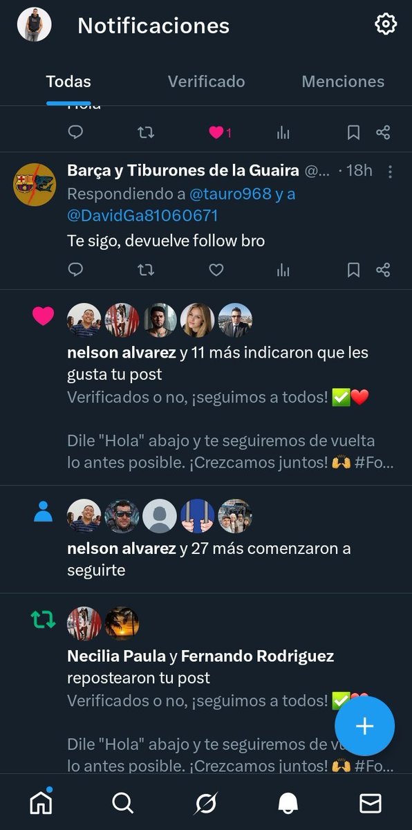 DavidGa81060671's tweet photo. Buenas tardes comunidad 🙋‍♂️ 
Si llegaste hasta aquí es por algo 👀🔥
Esta comunidad SÍ devuelve el follow ✅❤️
Solo di "Hola" y te sumo de inmediato
Verificado o no, todos suman 🙌

#Crezcamos #FollowBack #Comunidad https://t.co/9TRSFlTbTD