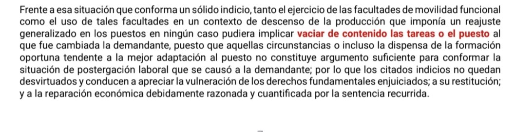 caty_pou's tweet image. 📌 STSJ PV 405/2026, 3.02
#Dignidad
✅ Vulneración de derechos fundamentales de la trabajadora
🟣 Vaciar de contenido las tareas o el puesto
💥 10.000€ 💥
👨🏼‍⚖️ Pablo Sesma de Luis poderjudicial.es/search/AN/open…