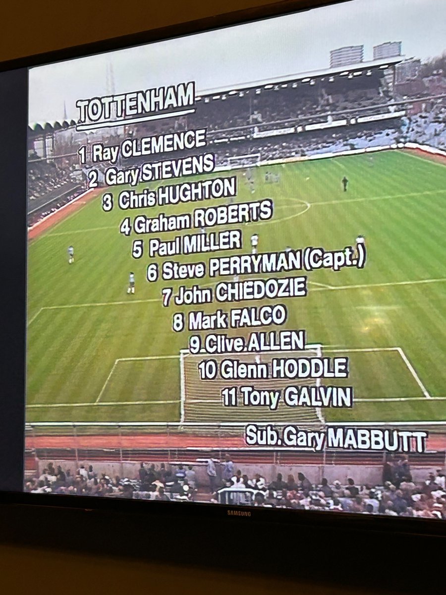JasonBuckfast's tweet photo. @ThatCovPod Watching The Big Match Revisited. 1984. Cov 1 Spurs 1. Cyrille with a last minute equaliser sparking a pitch invasion by Spurs. https://t.co/Z98qPGcAUg