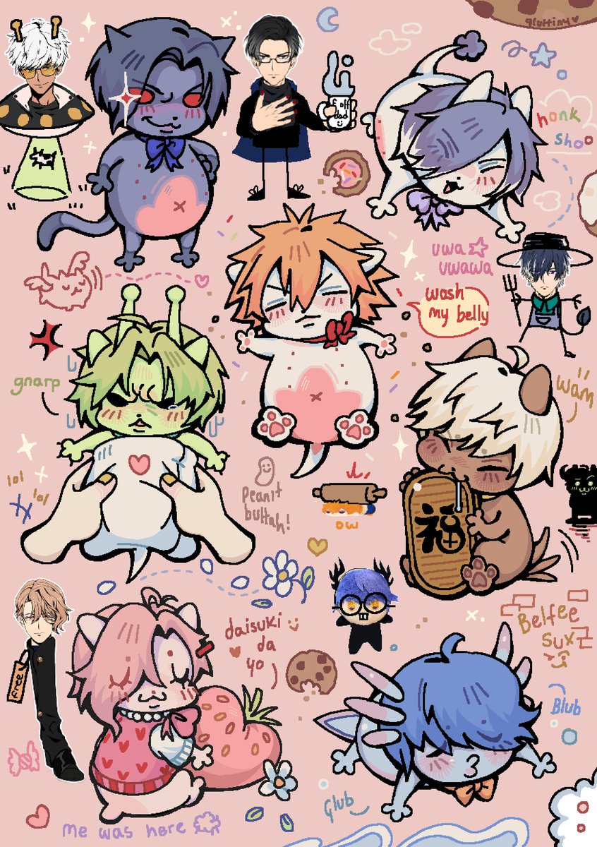 {seven pibbles💘 }
ehehe...my second silly MS Paint Zine piece! they're so stupid and i love them TT
the zine is free and full of beautiful art, so please head over to @mspaintobeyme and take a look!!!
#obeyme #mspaint #obeymefanart