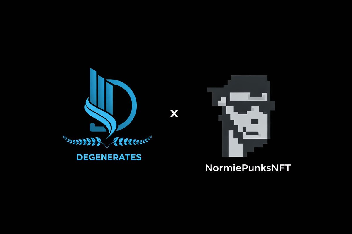 We’ve partnered with <a href="/NormiePunksNFT/">Normie Punks</a> to giveaway 🏆 8x GTD spots for their amazing project. 

To win:

 • Follow: <a href="/NormiePunksNFT/">Normie Punks</a> + <a href="/__degenerates_/">Degenerates 🌏</a> 
  • Like and RT:x.com/NormiePunksNFT…
  • Tag 1 Fren &amp; Comment EVM addy

24H ⏰ 
GL🪄