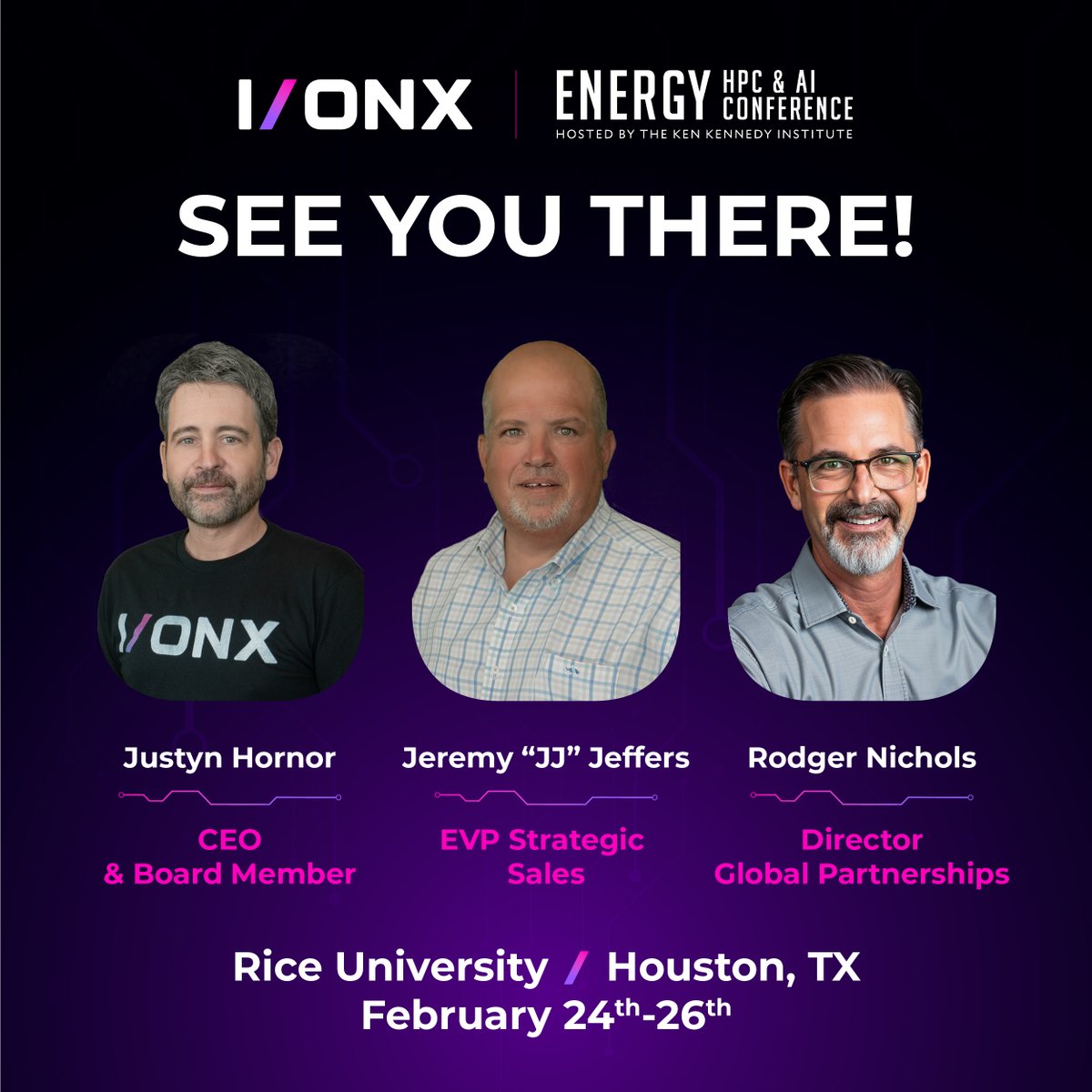 IONXHPC's tweet photo. See you at The annual Energy HPC &amp; AI Conference, hosted by the Ken Kennedy Institute in Houston!

#EnergyHPCAI #EHPCAI26 #HPC #ArtificialIntelligence #EnergyIndustry #AIConference #TechInnovation #DataSovereignty #EnterpriseAI #HoustonEvents #FutureOfCompute #Networking https://t.co/1Yuc85X62S