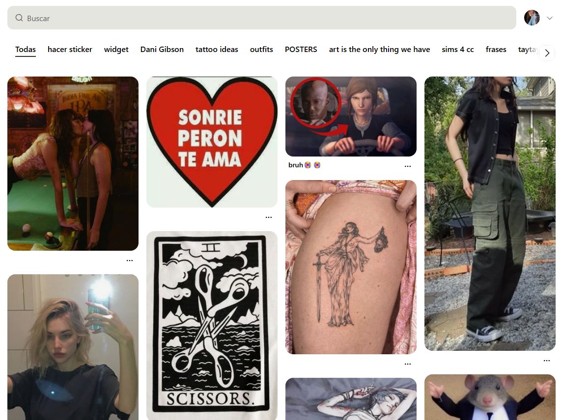 solo pinterest me conoce tanto