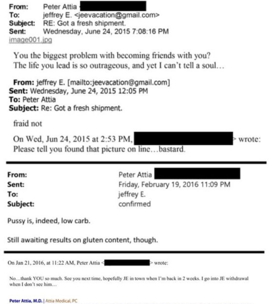 🚨 BREAKING: CBS News Contributor Peter Attia has just RESIGNED after disturbing emails between he and Jeffrey Epstein were discovered in the newly-released files

The Canadian Attia said to Epstein “the life you lead is so outrageous, and yet I can’t tell a soul,” in just one