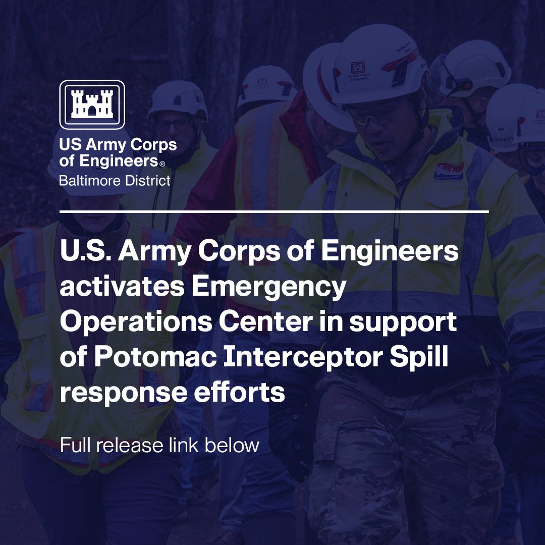 USACE Baltimore tweet media