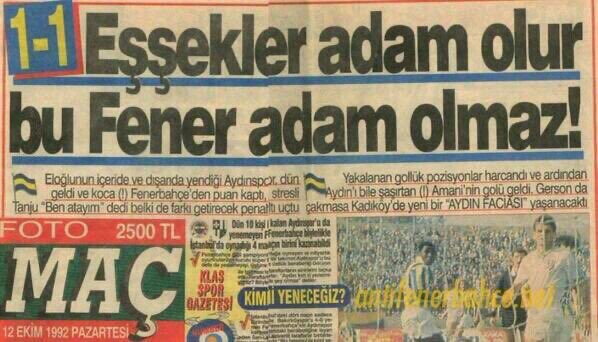 NasyoneL13's tweet photo. 50 senenin manşeti her sene aynı 🤣😁😁 #FBvKSP https://t.co/odLREkvIjT