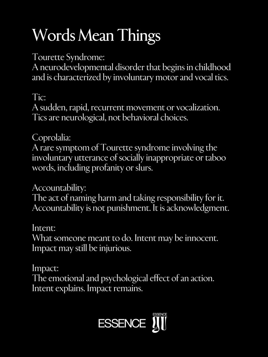 Yes, Tourette syndrome is real. We hold space for that. Coprolalia is real. We hold space for that. But so is history. So is the humiliation of having that word attached to your name in a viral clip that will live online forever

To Michael B. Jordan and Delroy Lindo, Here is the