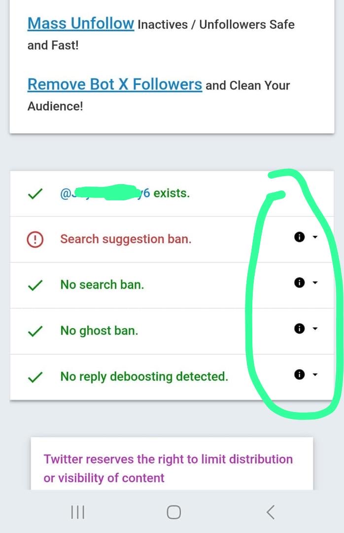 Sharing this with my mutuals.

If you’re on search ban, shadow ban or ghost ban, try this:

Click the drop-down icon beside the warning.
You’ll see one “technical issue” message.
Tap it, it will take you to the exact tweet or reply causing the problem.

Delete that tweet (and