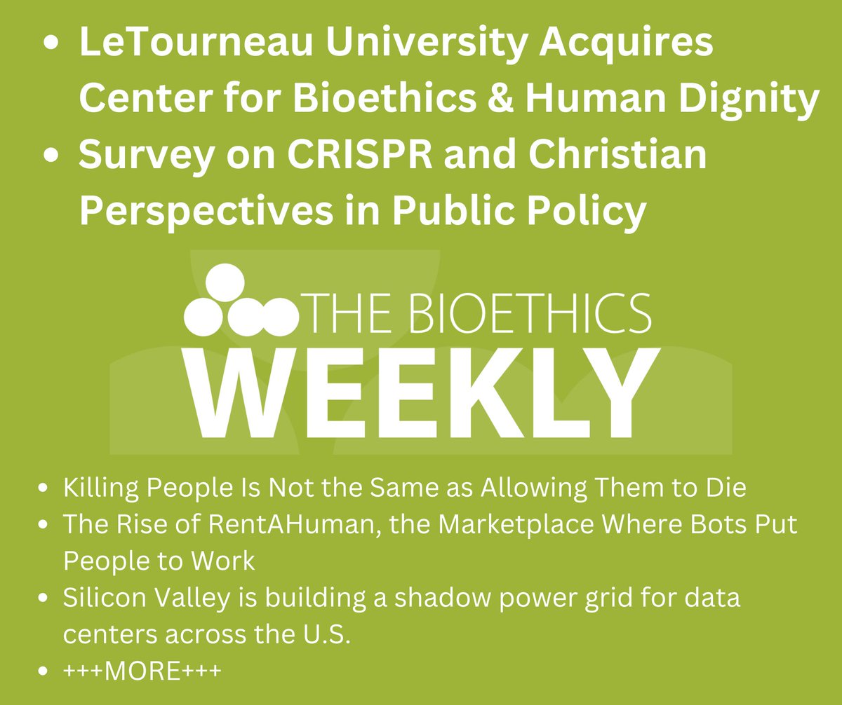 The Center for Bioethics & Human Dignity tweet media