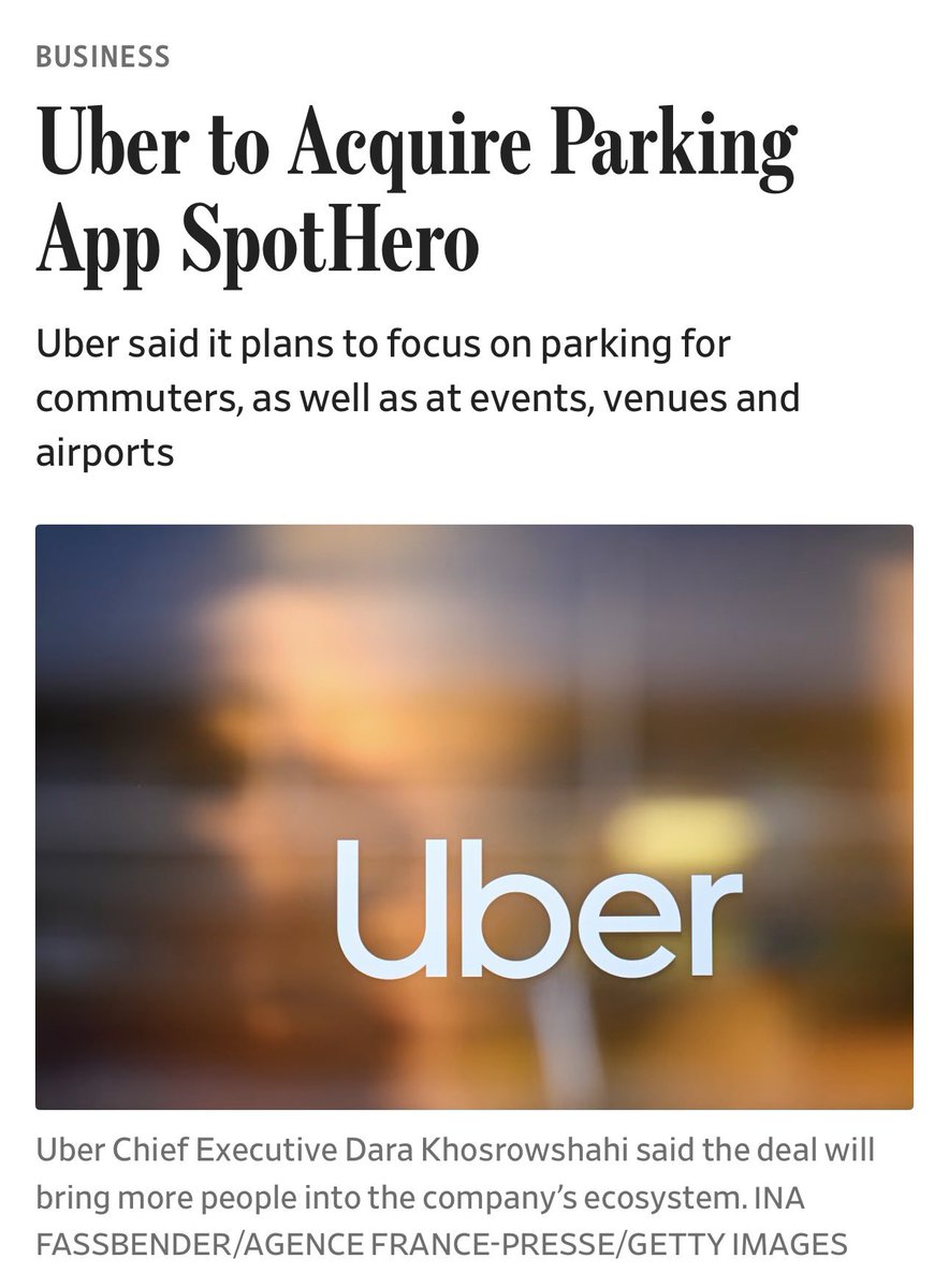 landon20s's tweet photo. Uber is buying @SpotHero 

A win for Chicago https://t.co/WYZpViQdhn