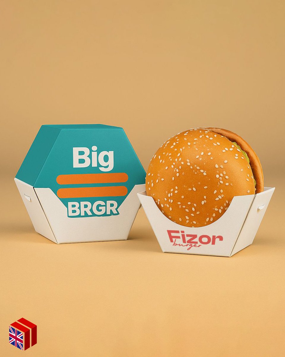 MxPackaging's tweet image. Big flavor deserves bold packaging.🍔🔥
Custom burger boxes designed to protect, present, and promote your brand with every bite.
#BurgerPackaging #CustomFoodBoxes #TakeawayPackaging #FastFoodBranding #PrintedBoxes #FoodPackaging #RestaurantBranding #CustomPackaging #BoxDesign