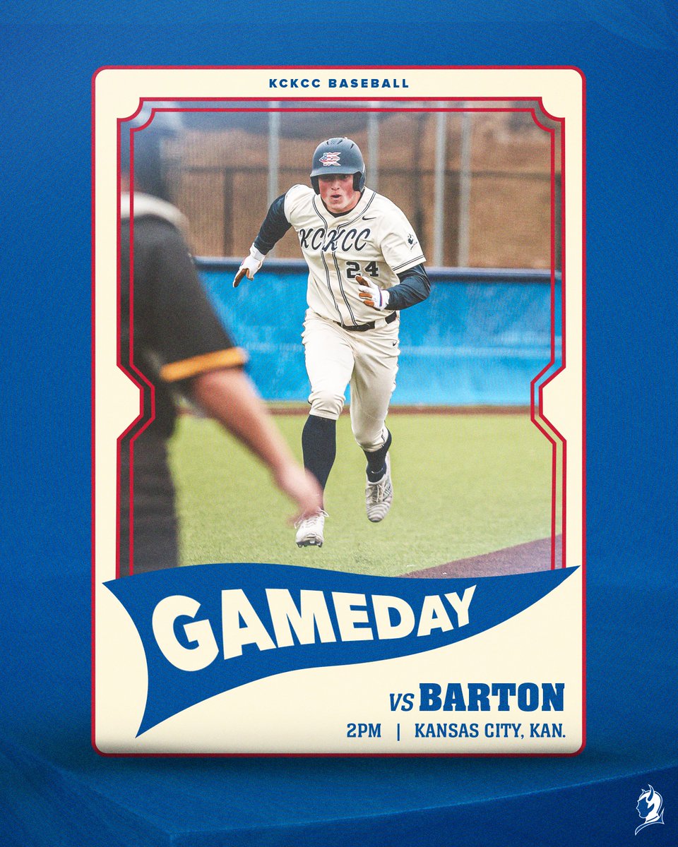 ⚾Gameday⚾

🆚: Barton
📍: KCKCC Baseball Field
🕑: 2pm
📺: youtube.com/@4teez/streams

#KCKCCProud #HornsUp