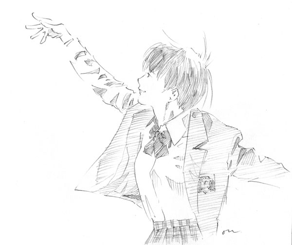 鉛筆絵。あ、昨日配信で言ってた人いた、これか！