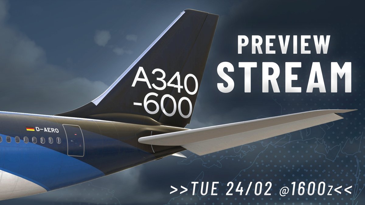 We finally have a date! ❤️

On Feb 24, 2026 at 16:00z, Rafi (Aerosoft), Torsten (ToLiss) &amp; a real A340-600 captain go live to showcase the A340-600 Pro for the first time – flying Frankfurt to Hong Kong… with a twist 😉

Join here: links.aerosoft.com/A346-1st-Stream

#A340600 #A346