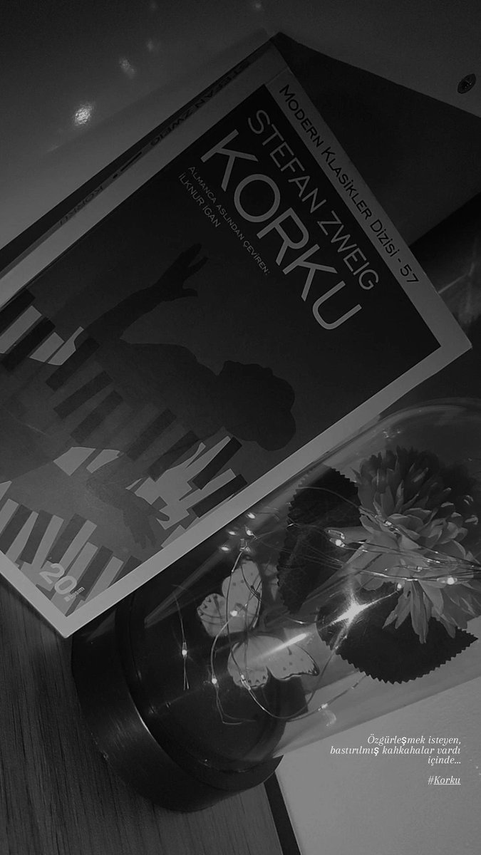 Özgürleşmek isteyen,bastırılmış kahkahalar vardı içinde.
#Korku