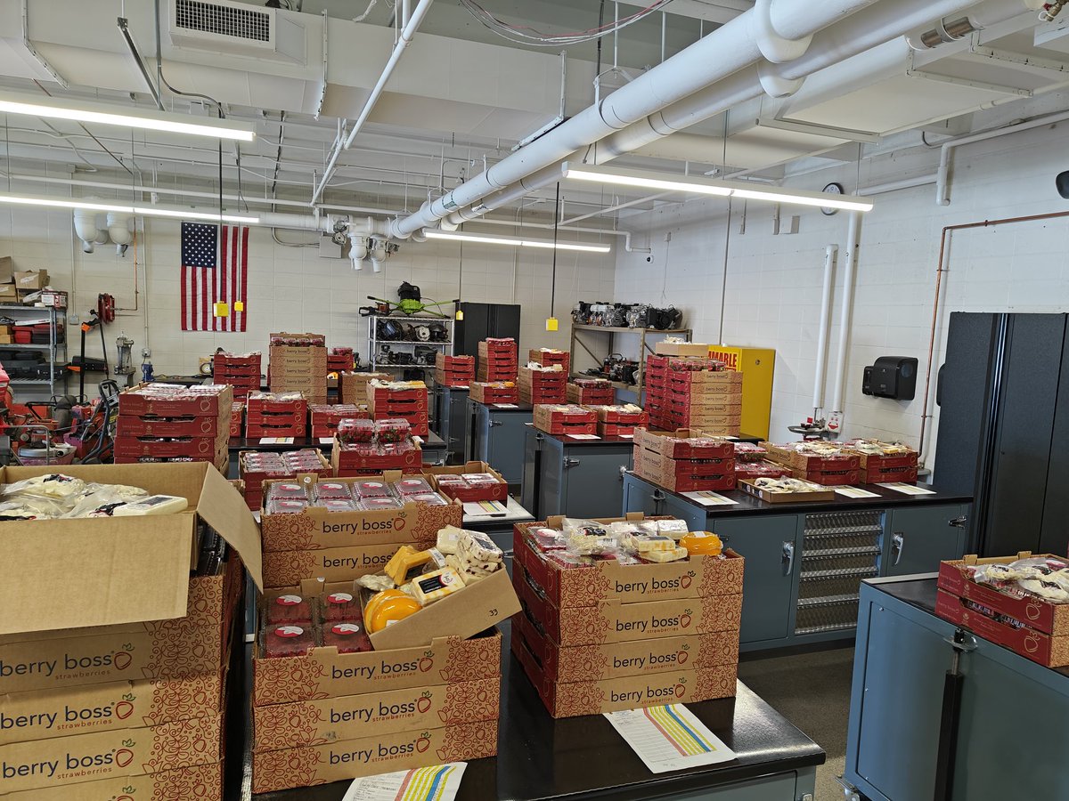 Fresh Florida strawberries and local Cannon Belle's Cheese ready for delivery to our supporters today!